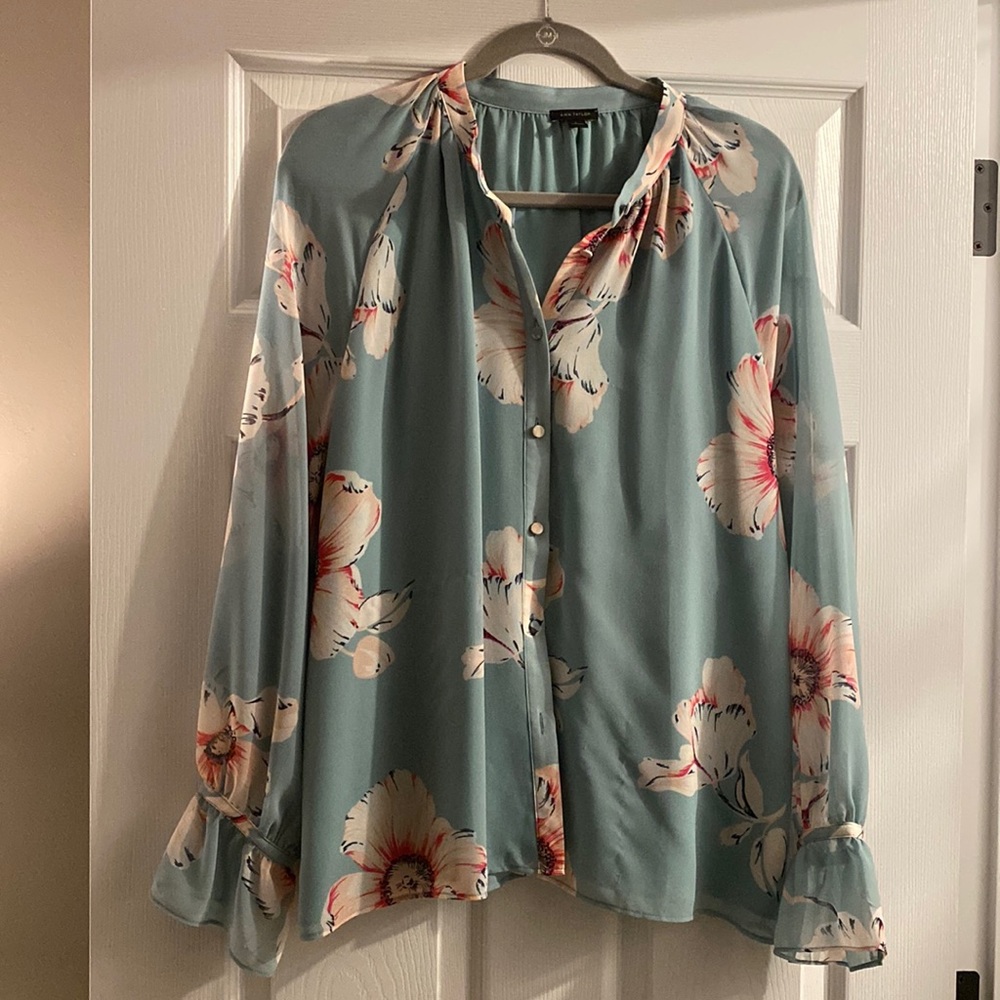 Ann Taylor sheer shirt